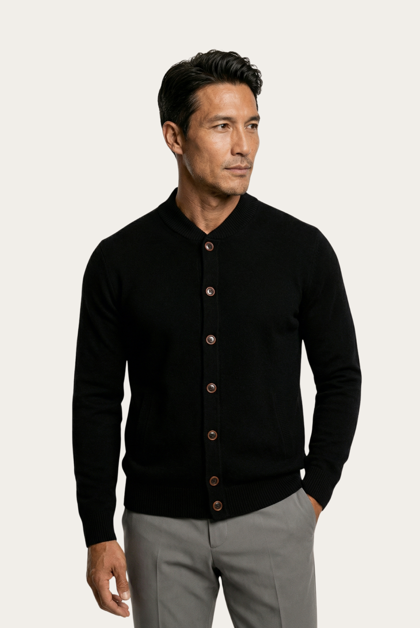 Siyah Cashmere Hırka 1