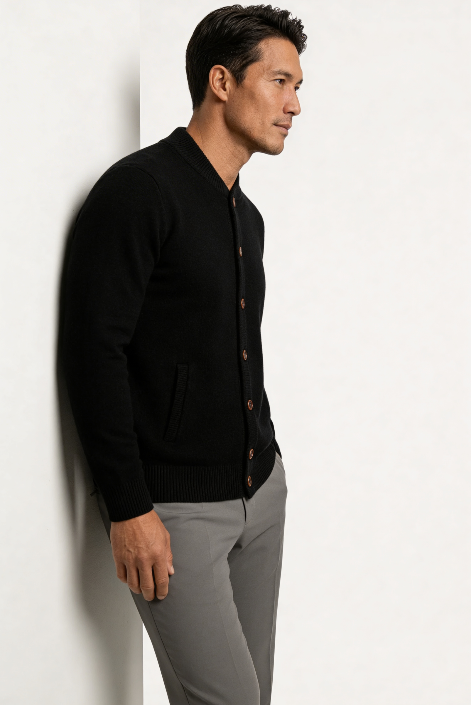 Siyah Cashmere Hırka 4