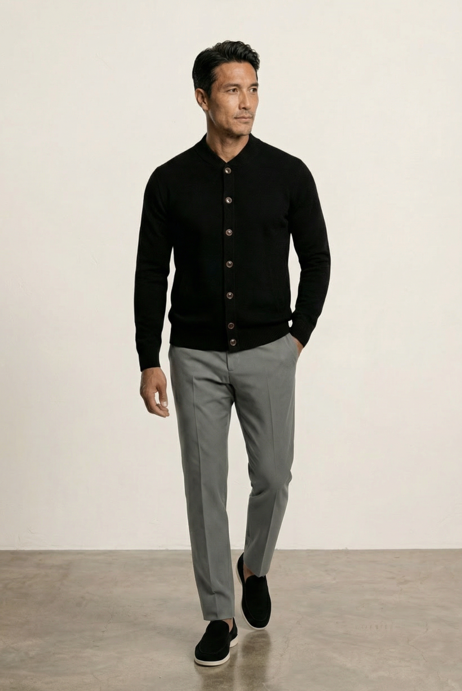 Siyah Cashmere Hırka 5