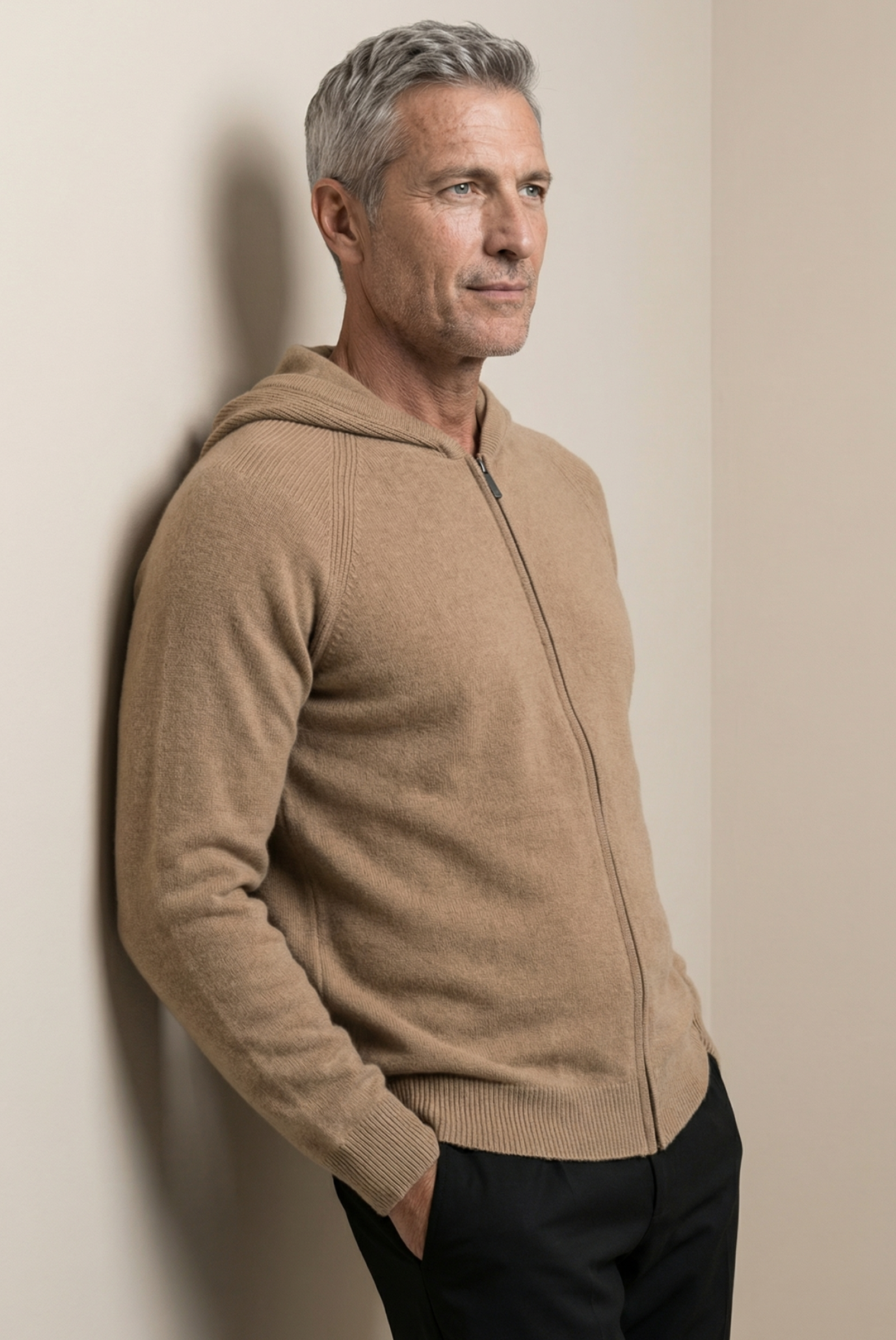 Deve Tüyü Wool Zip Ceket 4