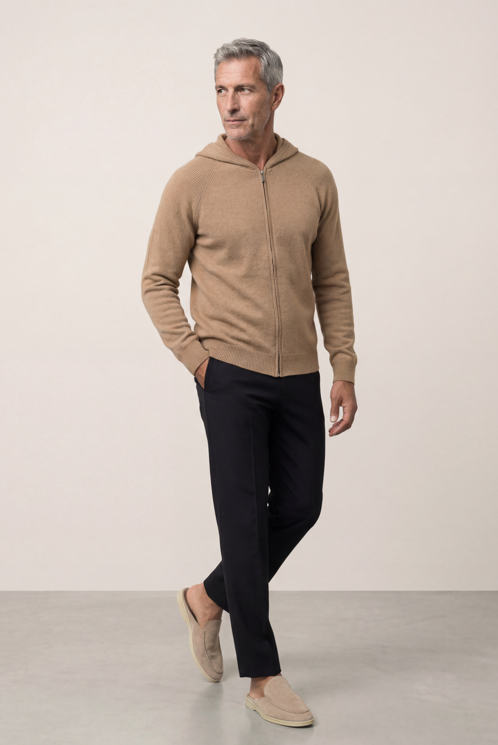 Deve Tüyü Wool Zip Ceket 5