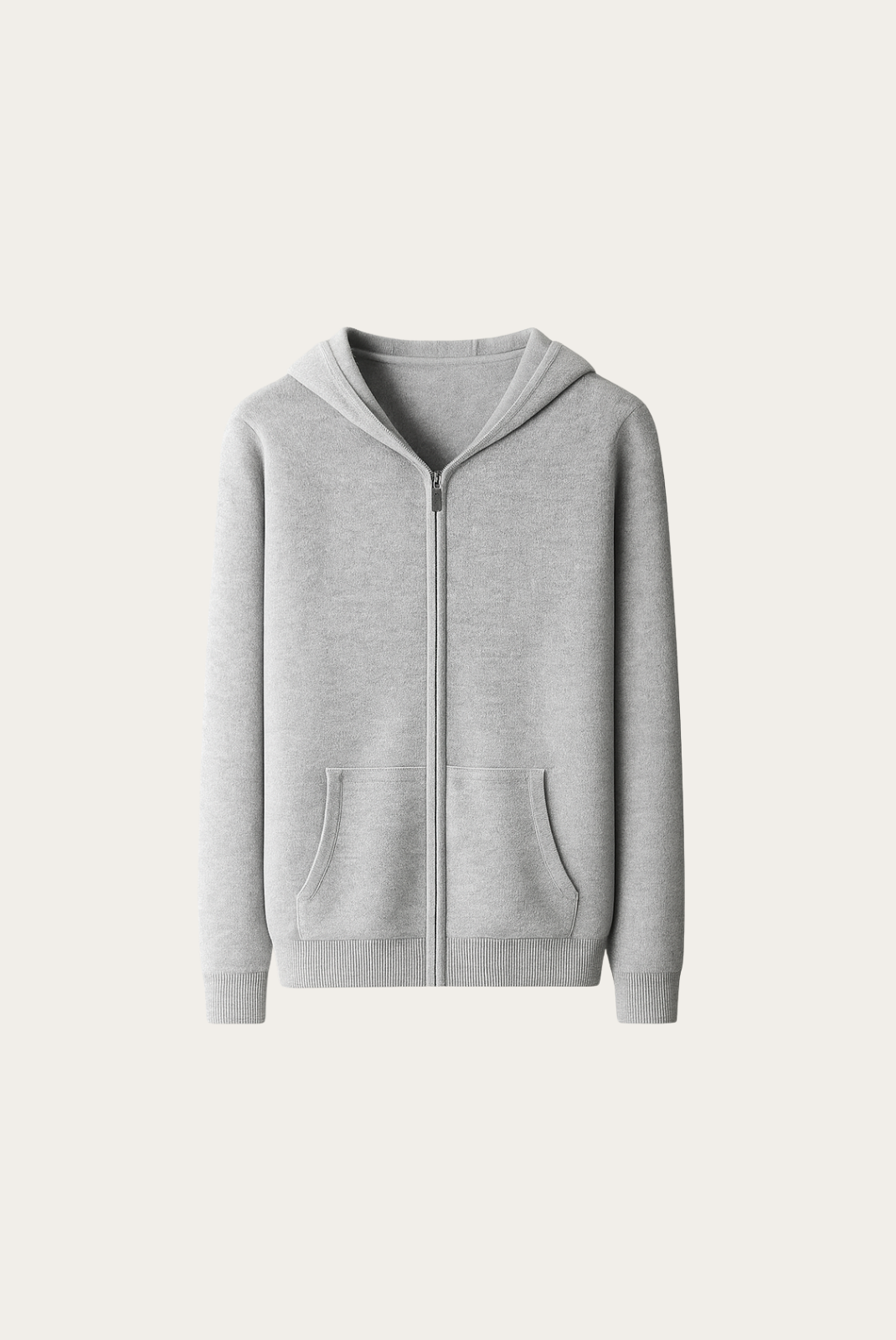 Gri Wool Zip Ceket 6