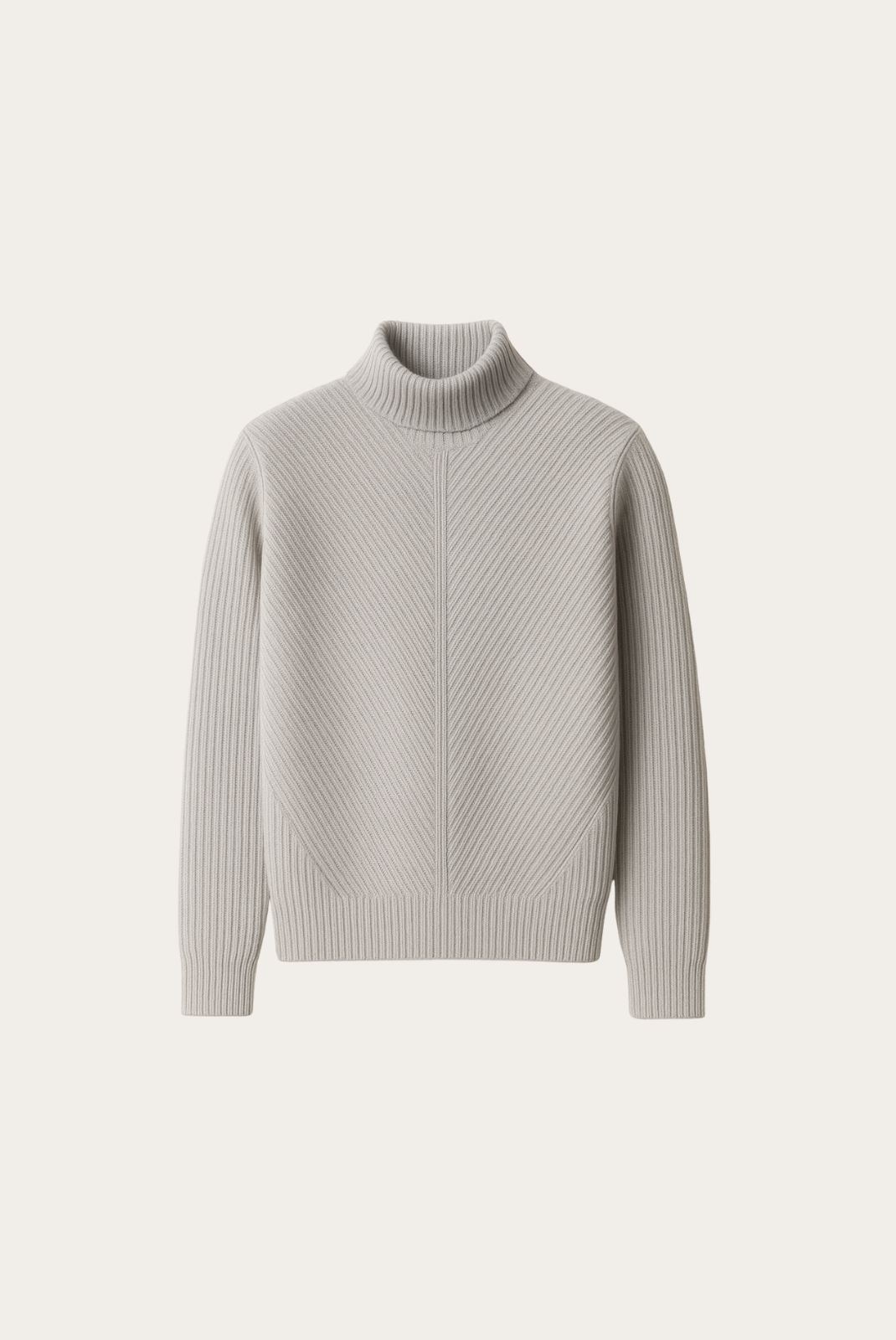 Gri Ribbed Cashmere Kazak 6