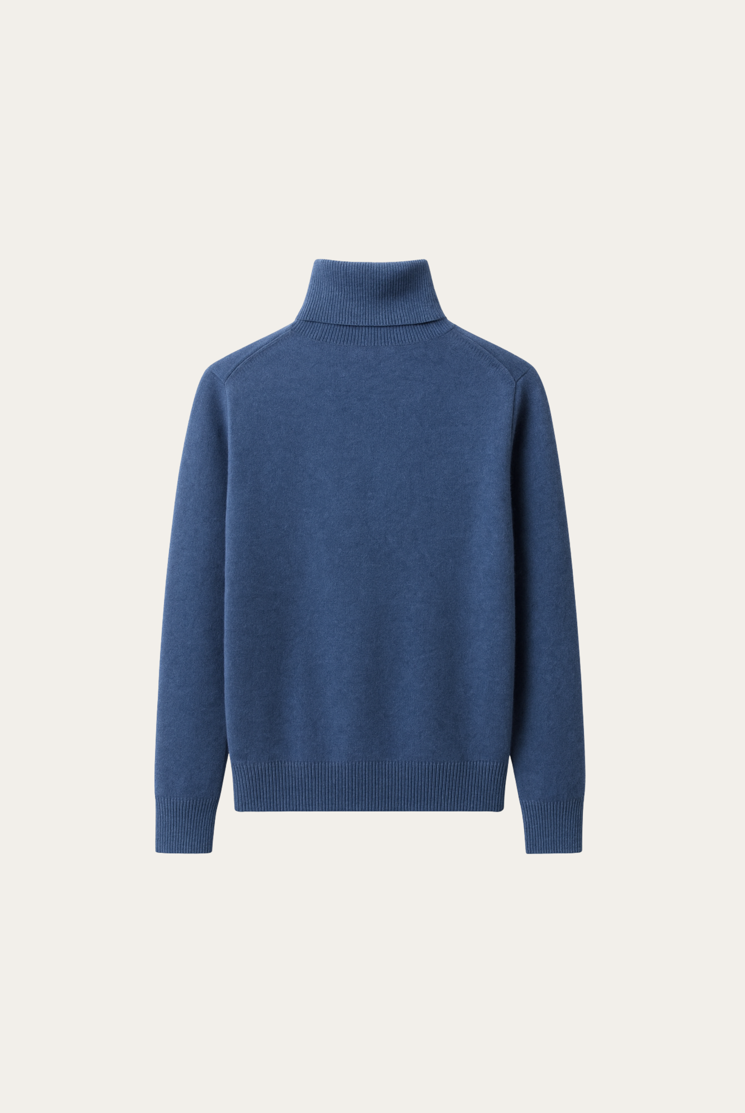 Mavi Cashmere Balıkçı Yaka 7