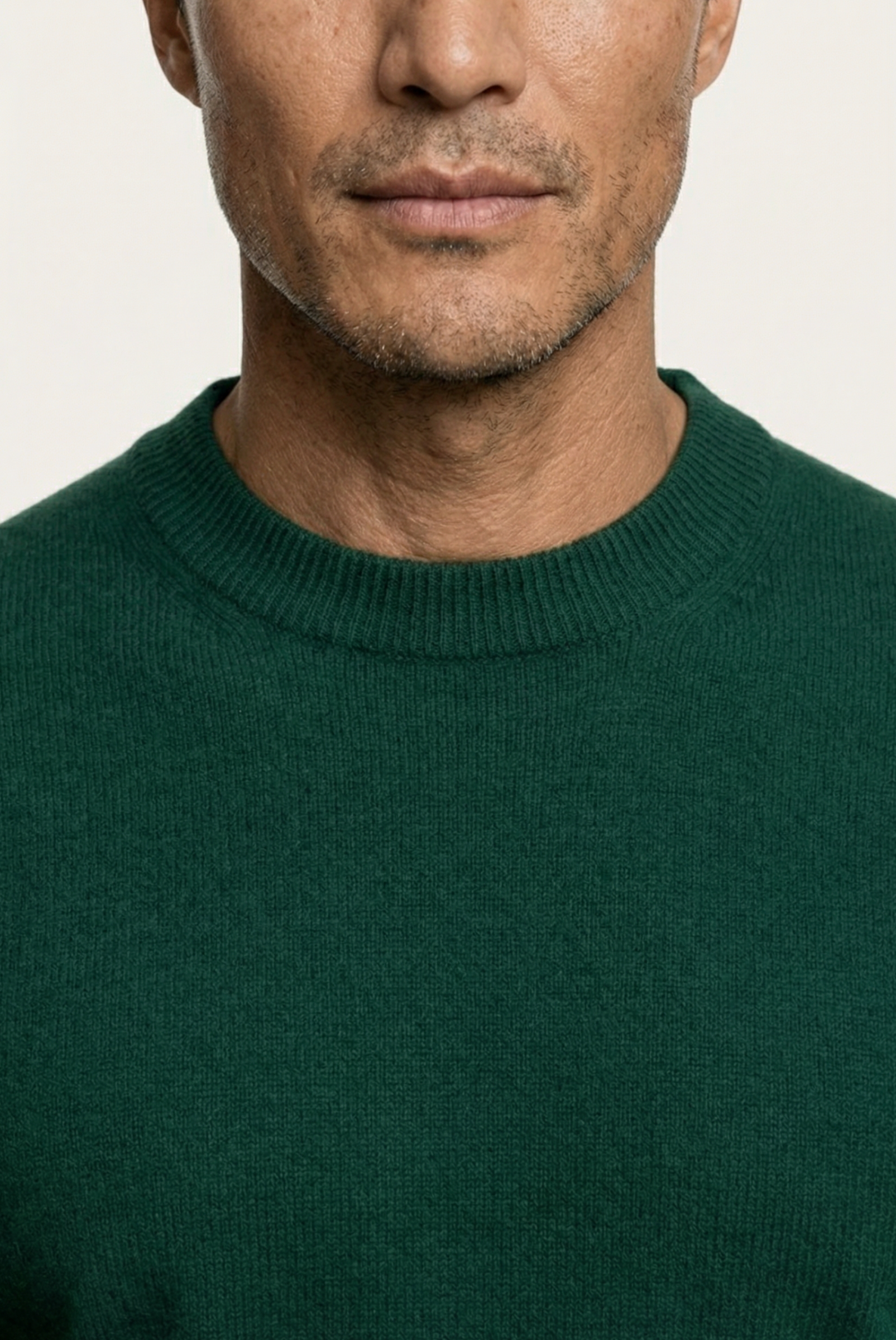 Yeşil Wool Bisiklet Yaka 3