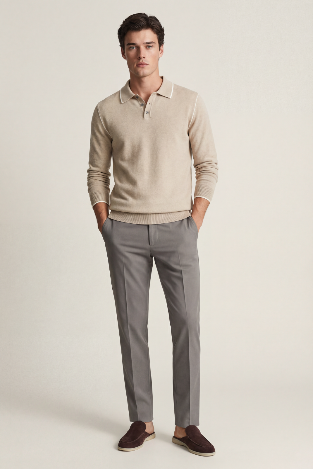Deve Tüyü Cashmere Uzun Kollu Polo 2