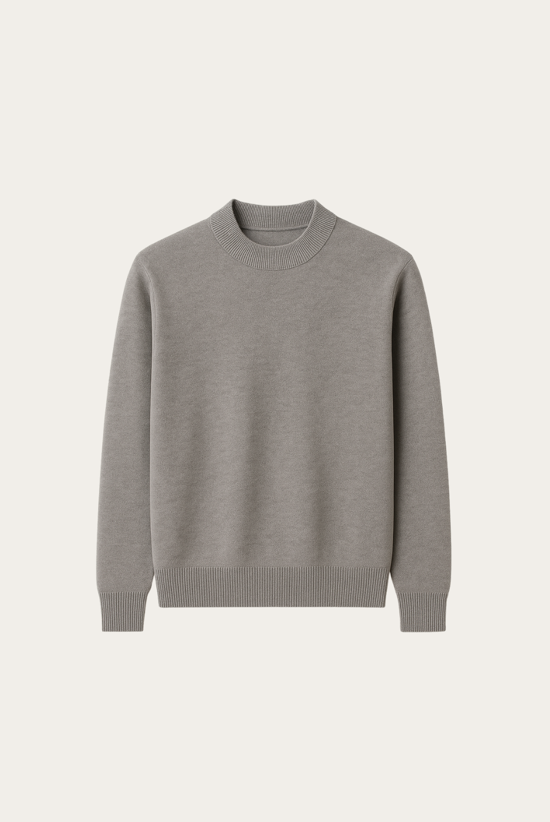 Gri Wool Bisiklet Yaka 6