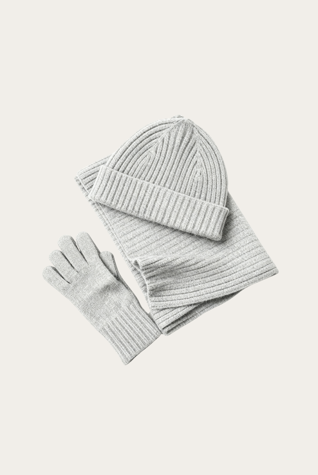 Açık Gri Merino Wool Wintertime Essentials 1