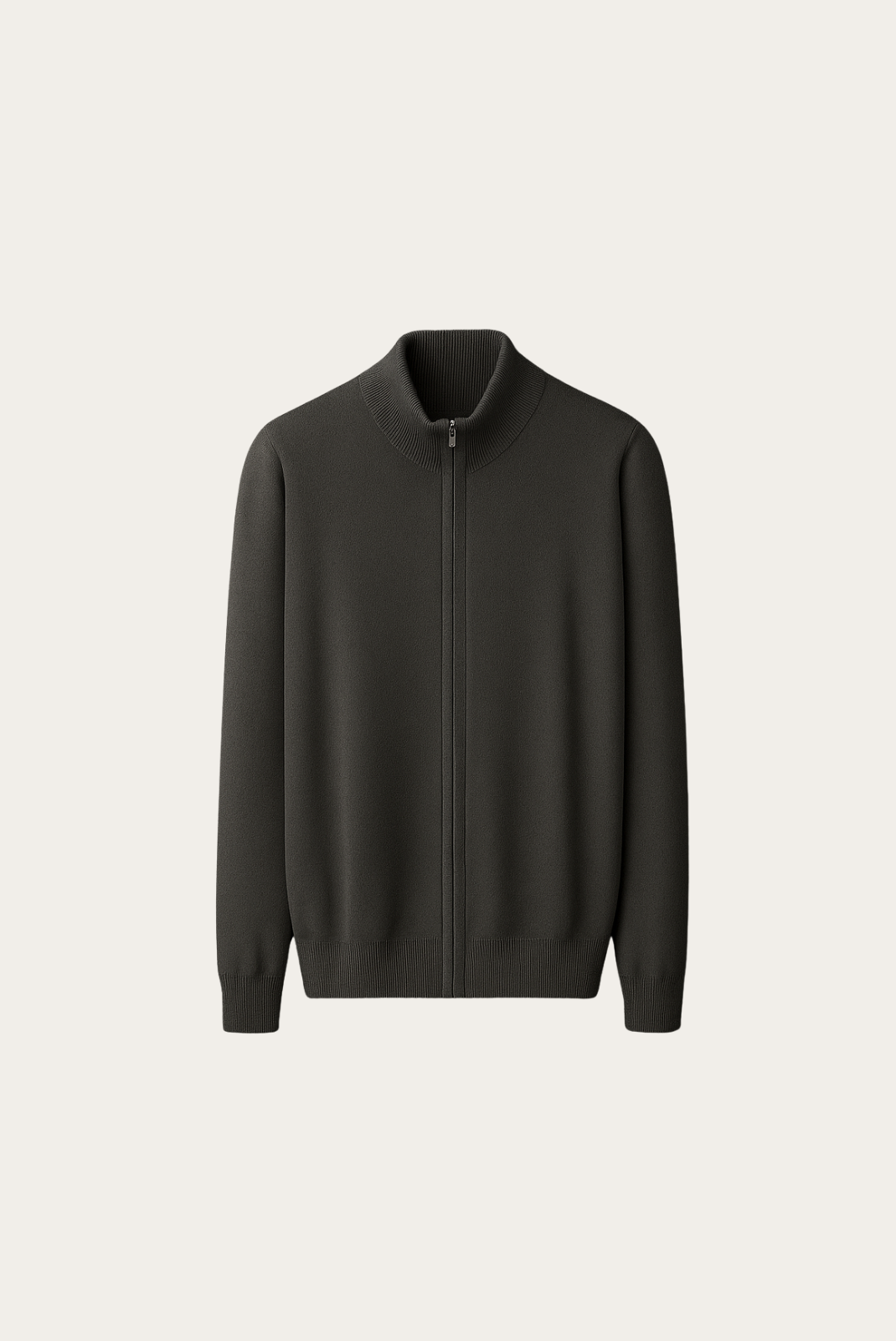 Gri Inside-Out Cashmere Hırka 6